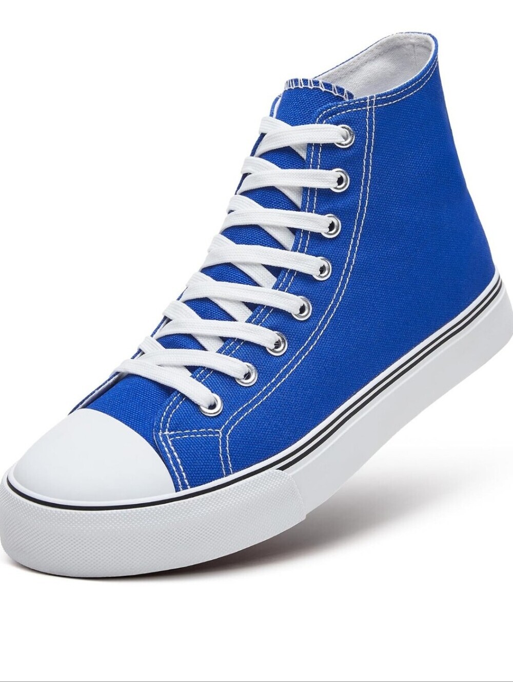 Classic High-Top Canvas Sneaker - Blue Tennis Shoe Mens Converse Style